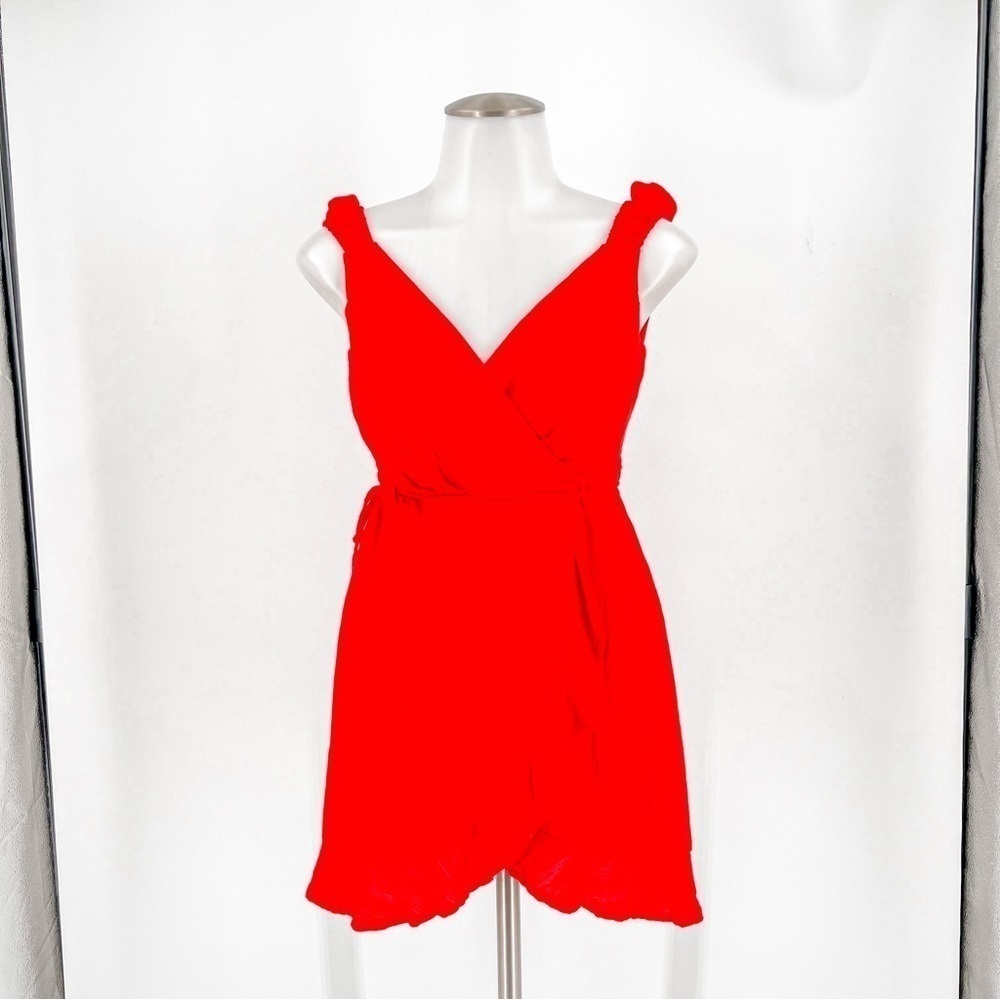 Le Lis red wrap dress